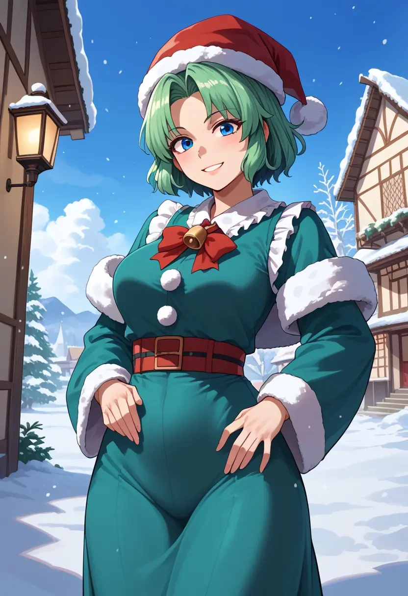 touhou,kawashiro_nitori,Christmas,dress  - 