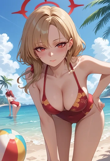 blue_archive,kayoko_(blue_archive),bikini  - AI generated anime art