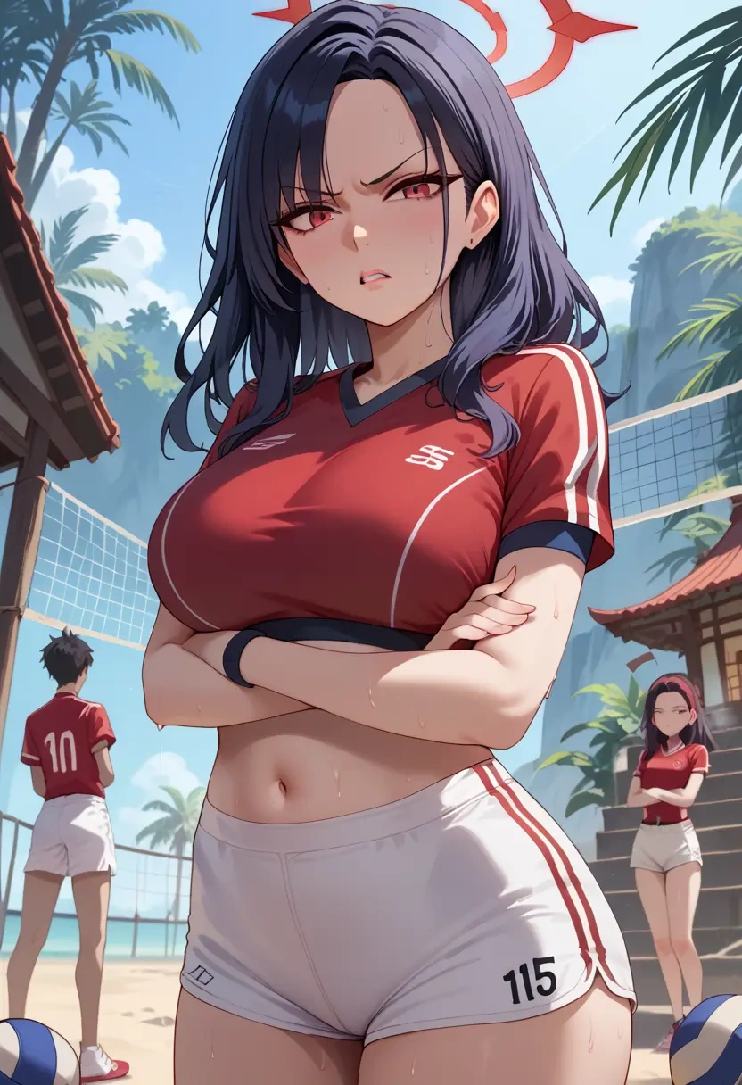 blue_archive,kayoko_(blue_archive),volleyball uniform  - 