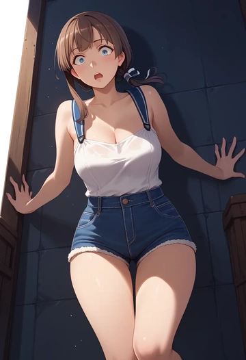 kantai_collection,kazagumo_(kancolle),shorts,sexy  - AI generated anime art