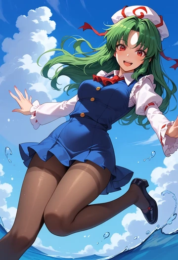 touhou,kazami_yuuka,shorts, pantyhose  - AI generated anime art