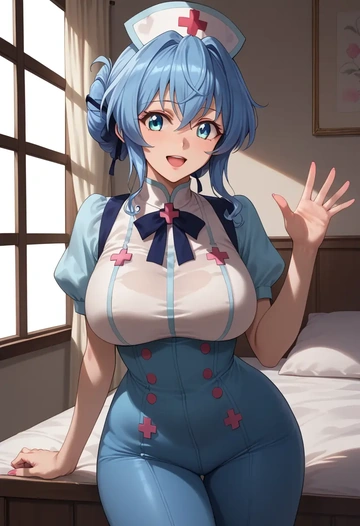 senki_zesshou_symphogear,kazanari_tsubasa,nurse  - AI generated anime art