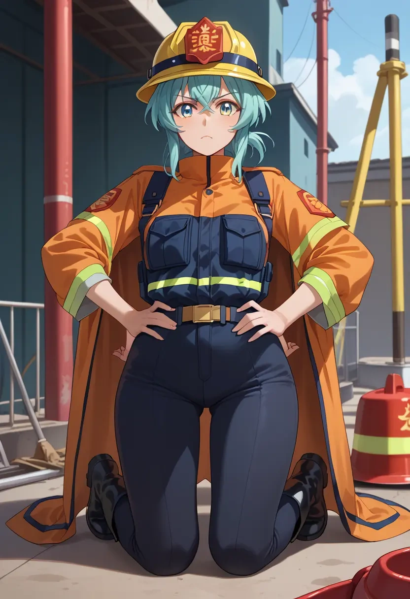 senki_zesshou_symphogear,kazanari_tsubasa,firefighter  - 