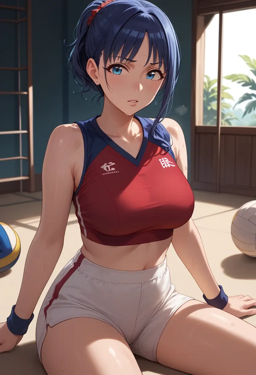 idolmaster,kazano_hiori,volleyball uniform  - 