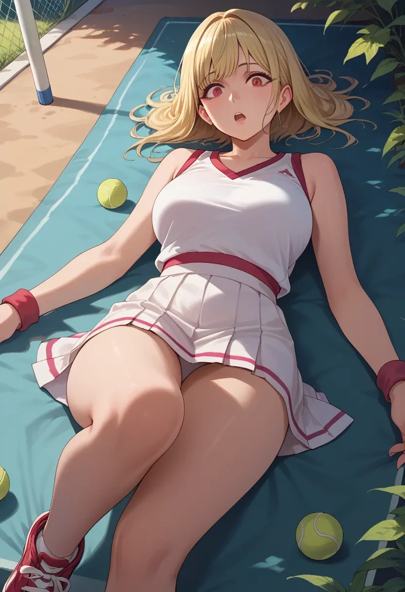 original,kemomimi-chan_(naga_u),tennis skirt  - 