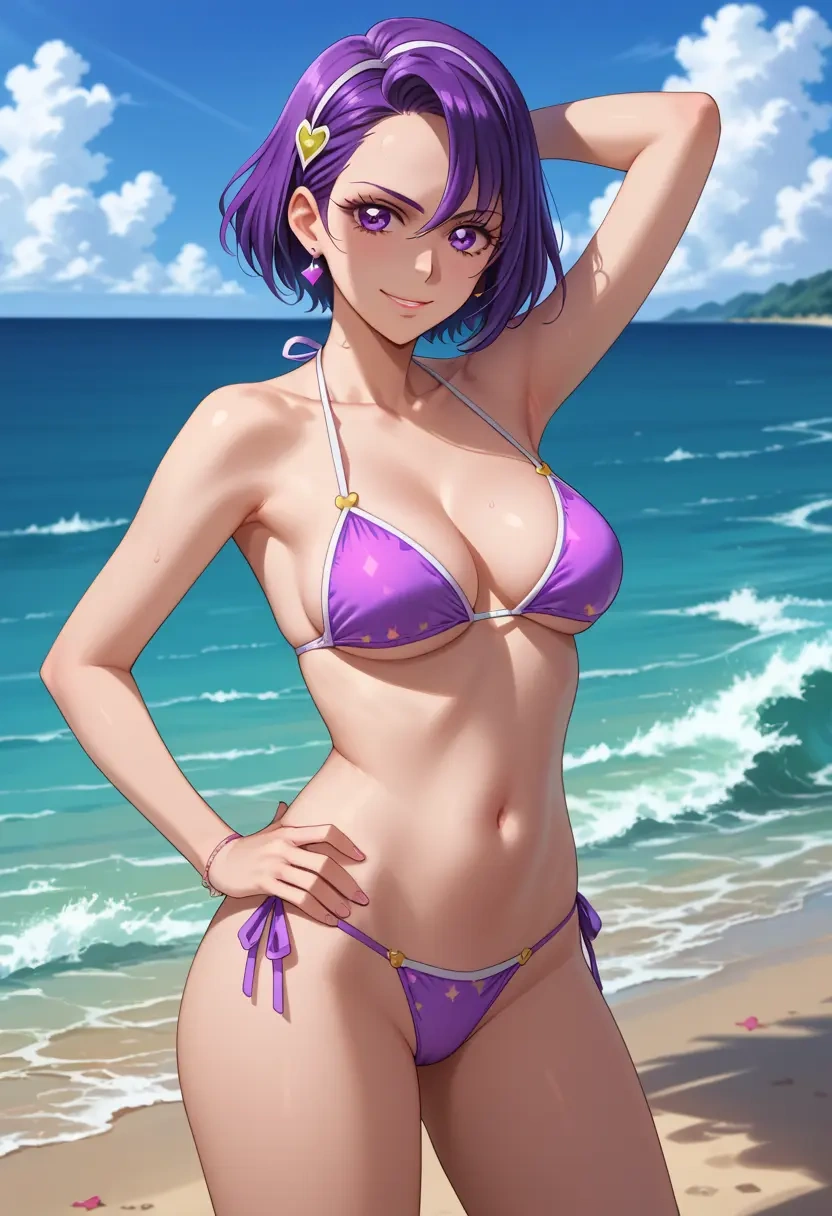 precure,kenzaki_makoto,bikini,rainbow-colored,sexy  - 