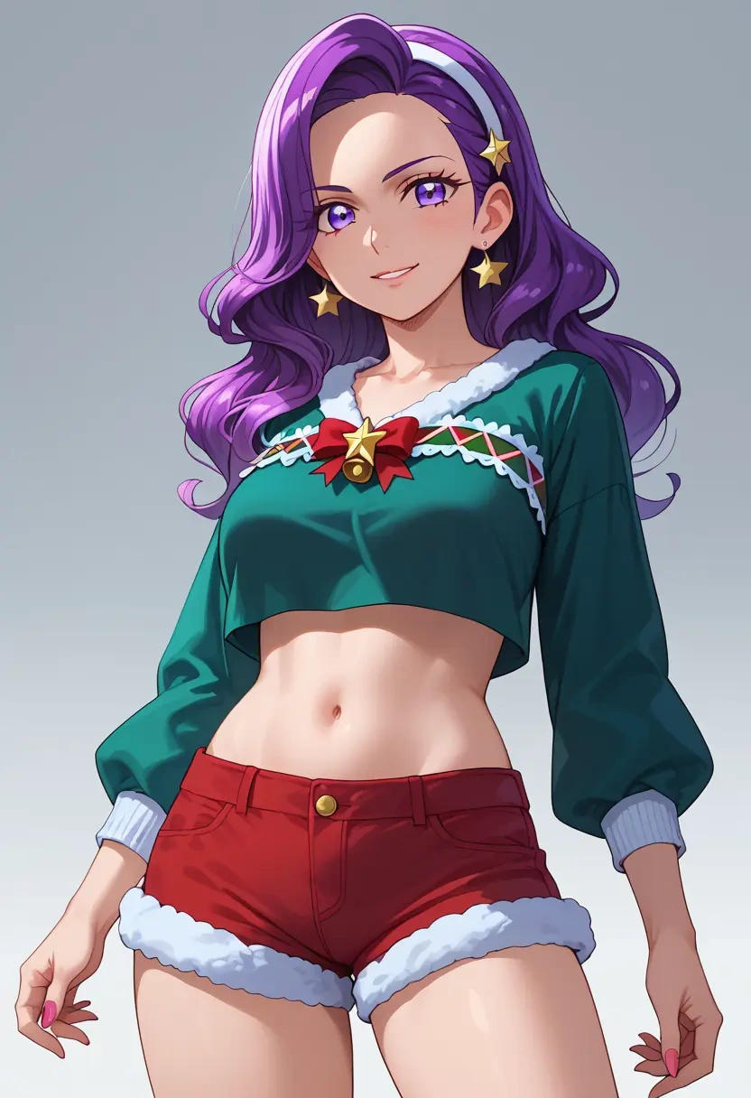 precure,kenzaki_makoto,Christmas,red velvet shorts  - 