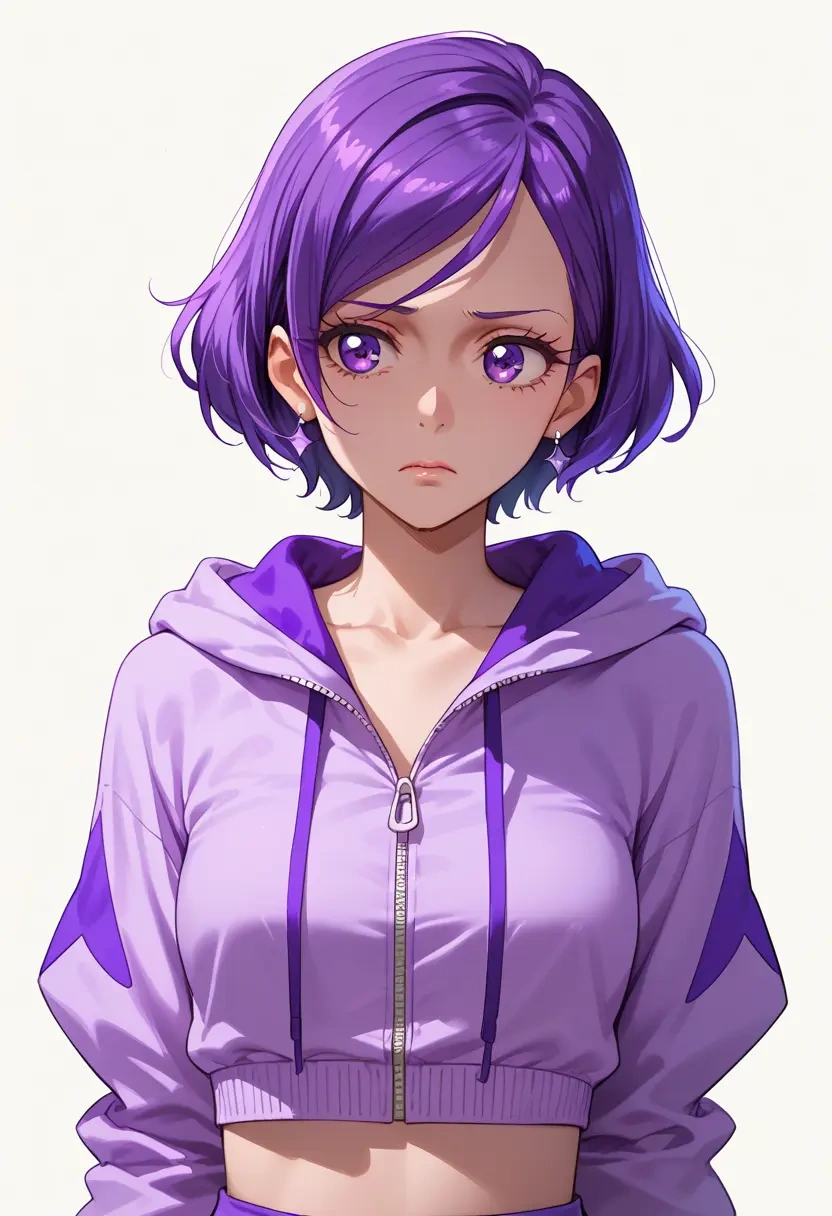 precure,kenzaki_makoto,crop hoodie,shorts  - 