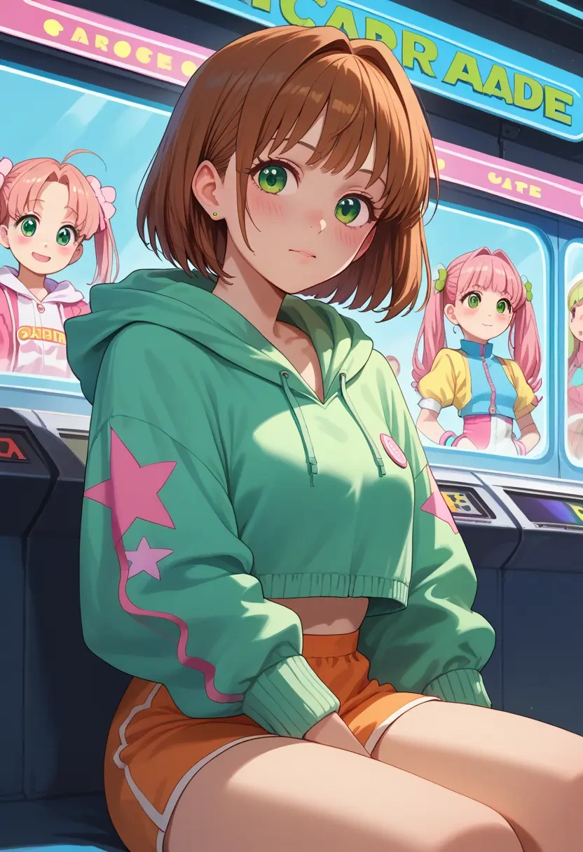 cardcaptor_sakura,kero,hoodie,cropped,high-waisted joggers  - 