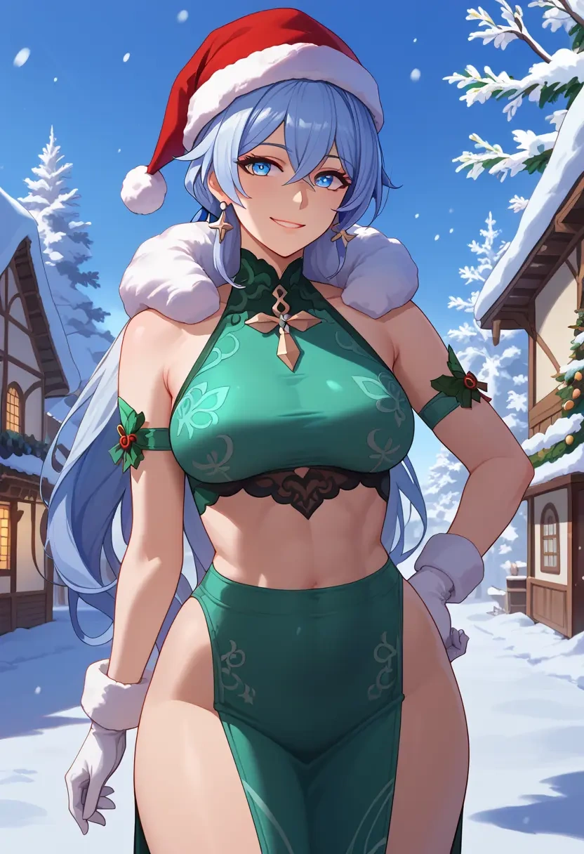 honkai_(series),kiana_kaslana,Christmas,dress  - 