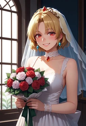 touhou,kicchou_yachie,wedding  - AI generated anime art