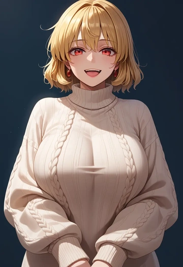 touhou,kicchou_yachie,sweater  - AI generated anime art