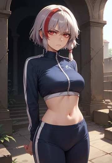 touhou,kijin_seija,athletic,track suit  - AI generated anime art