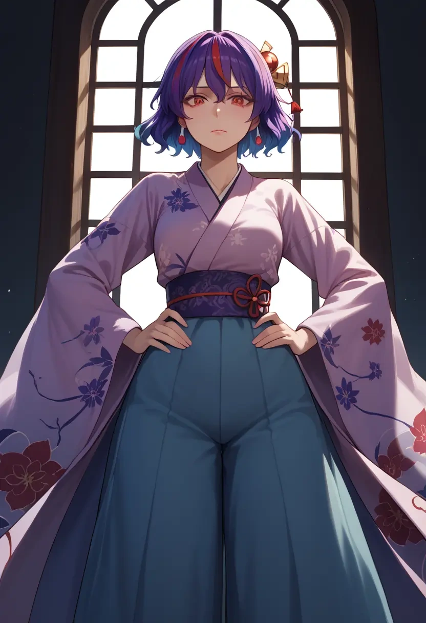 touhou,kijin_seija,kimono,silk,wide-leg trousers  - 