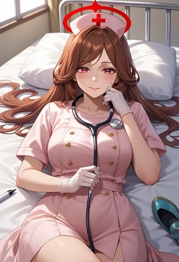 umamusume,king_halo_(umamusume),nurse  - AI generated anime art