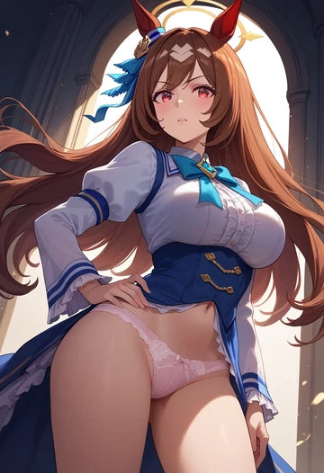 umamusume,king_halo_(umamusume),lingerie  - AI generated anime art