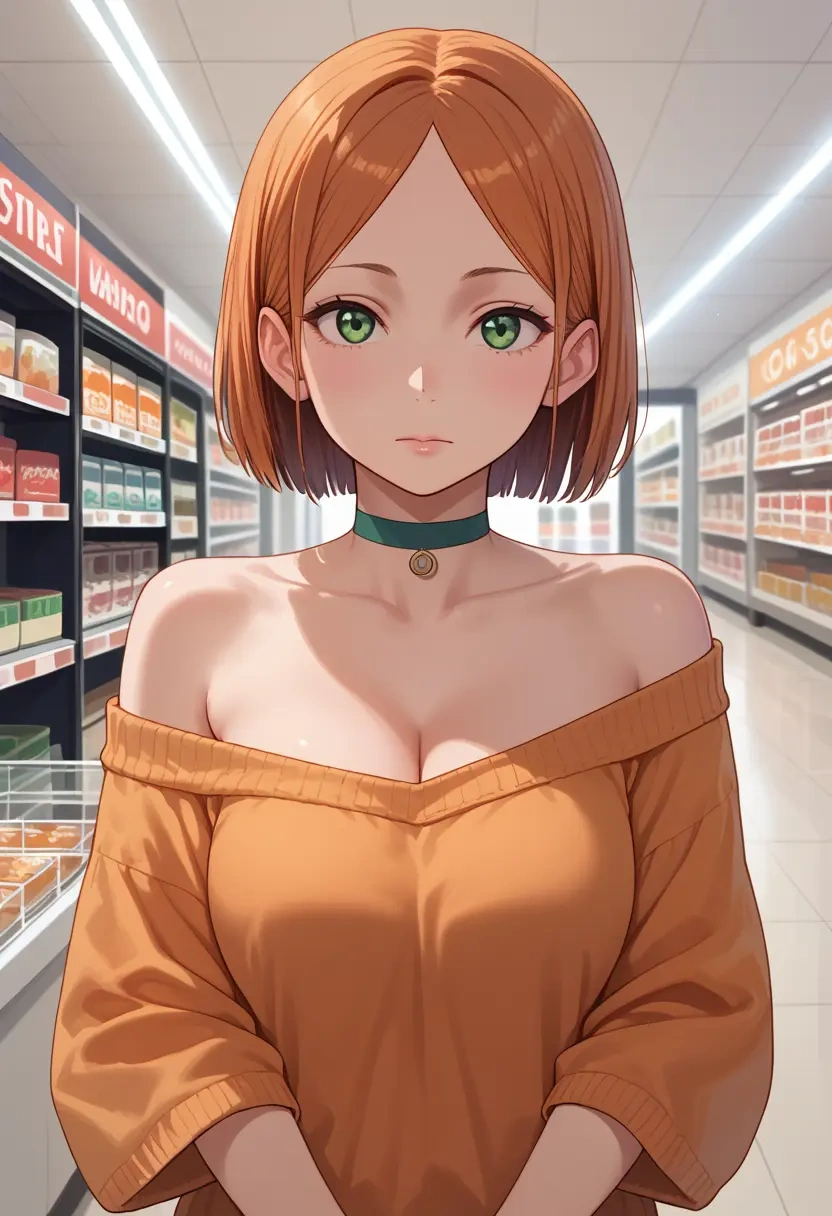 kino_no_tabi,kino_(kino_no_tabi),orange,sweater,choker  - 