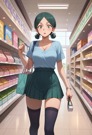 kino_no_tabi,kino_(kino_no_tabi),mini skirt,stockings  - AI generated anime art