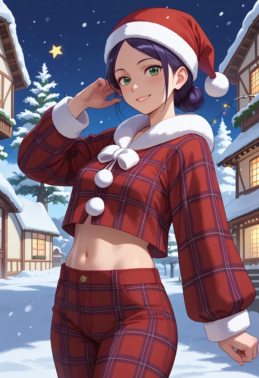 kino_no_tabi,kino_(kino_no_tabi),Christmas,plaid trousers  - 