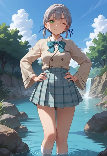 kino_no_tabi,kino_(kino_no_tabi),spring,student uniform,blazer  - AI generated anime art