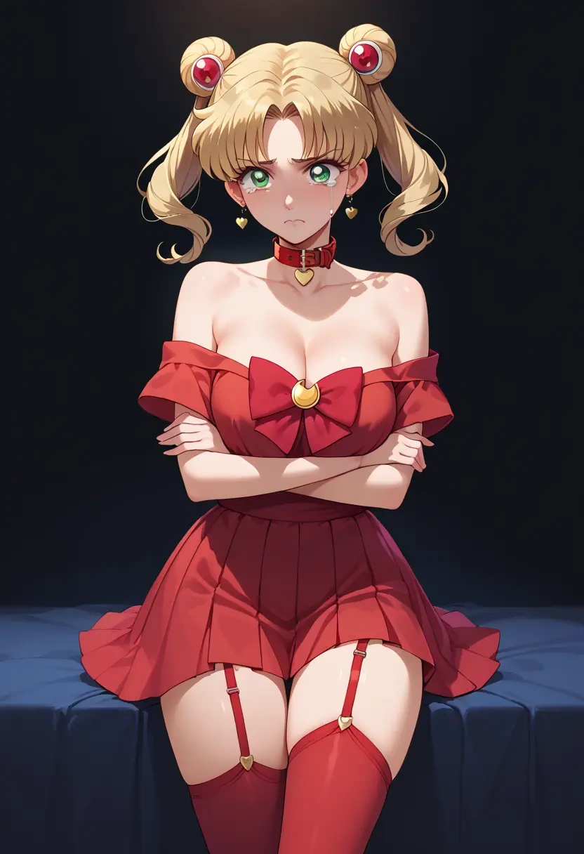 bishoujo_senshi_sailor_moon,kino_makoto,collar,oversized,Thigh garters  - 