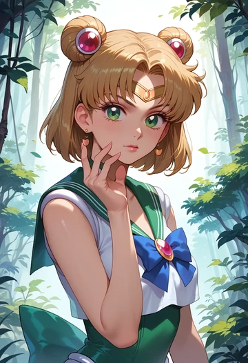 bishoujo_senshi_sailor_moon,kino_makoto,pajamas  - AI generated anime art