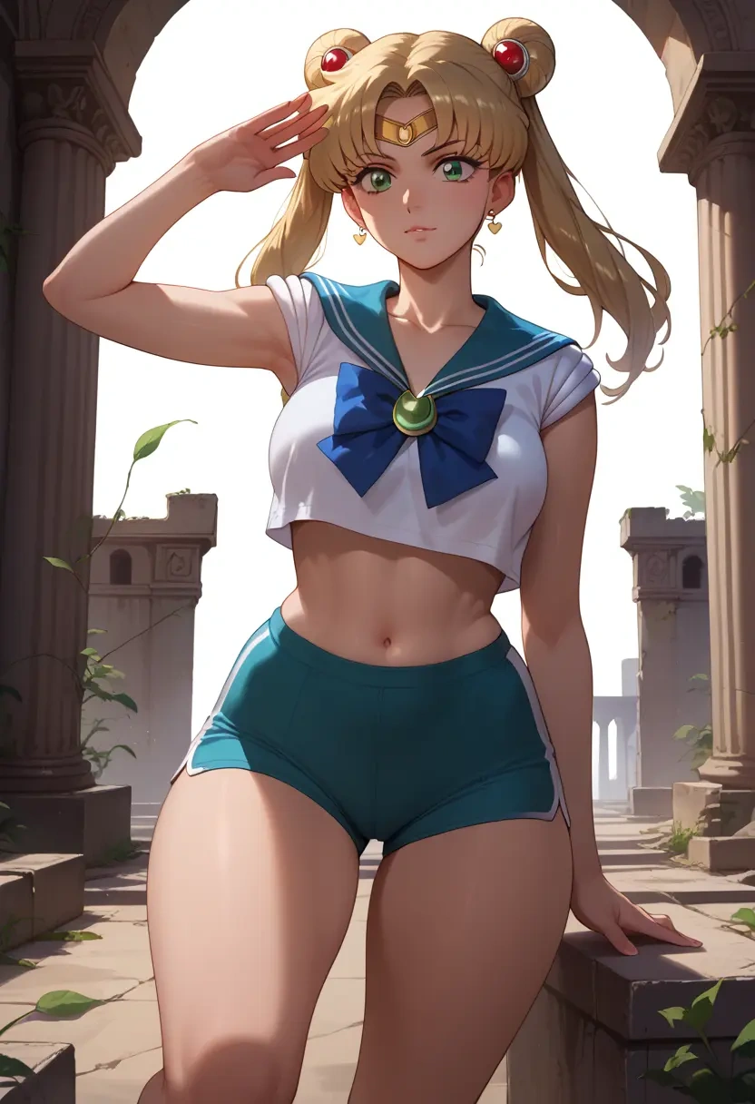 bishoujo_senshi_sailor_moon,kino_makoto,yoga shorts  - 