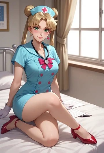 bishoujo_senshi_sailor_moon,kino_makoto,nurse  - AI generated anime art