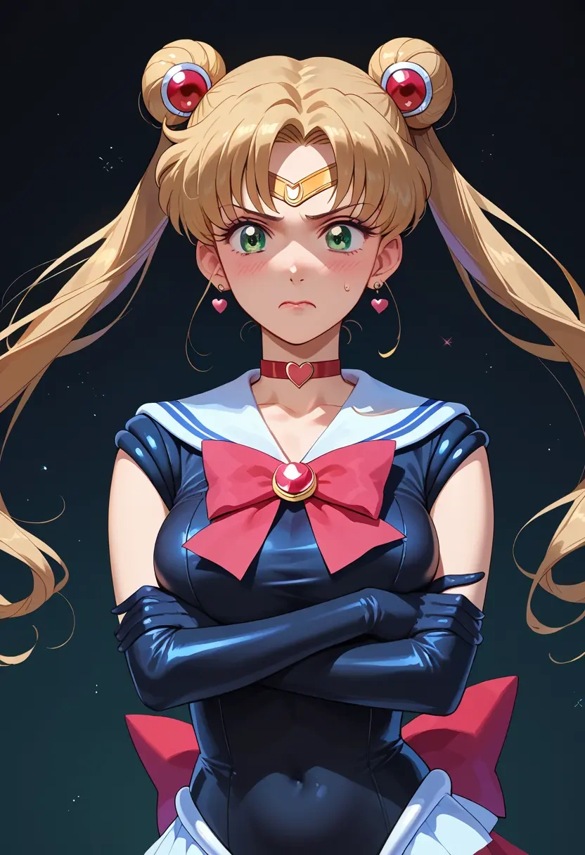 bishoujo_senshi_sailor_moon,kino_makoto,black widow bodysuit,spiderweb cape,leather gloves  - 