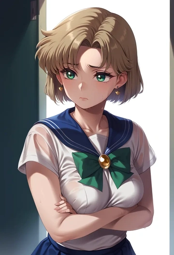 bishoujo_senshi_sailor_moon,kino_makoto,running shirt,shorts,sneakers  - AI generated anime art