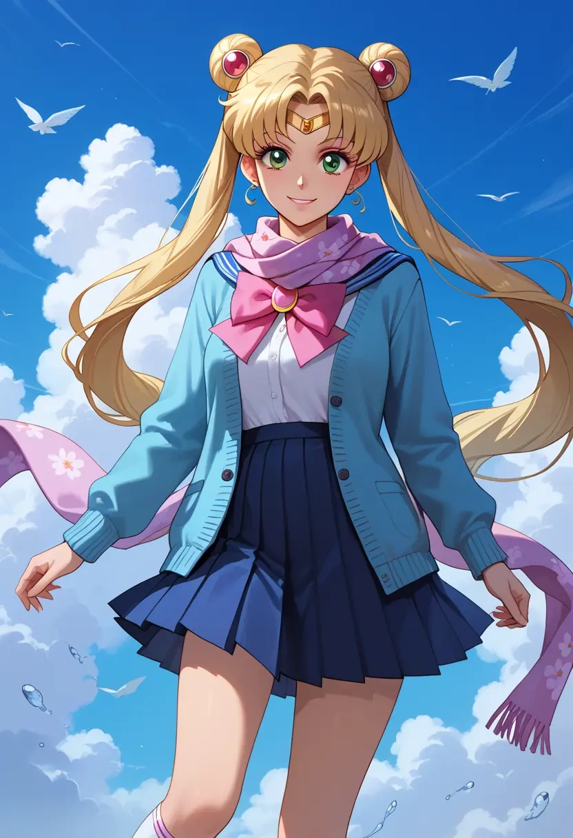 bishoujo_senshi_sailor_moon,kino_makoto,spring,student uniform,cardigan  - 