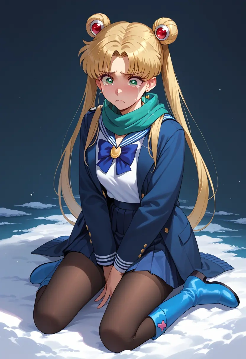 bishoujo_senshi_sailor_moon,kino_makoto,winter,student uniform,puffer coat  - 