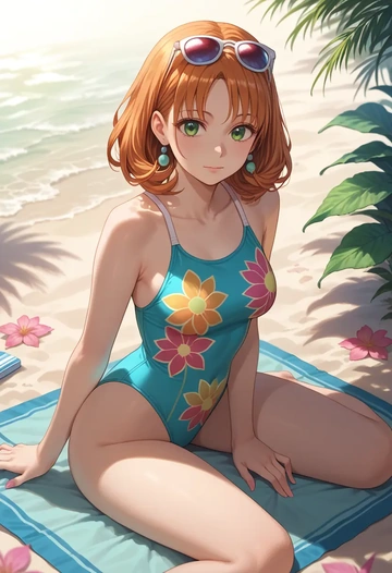 cardcaptor_sakura,kinomoto_sakura,swimsuit,sexy  - AI generated anime art