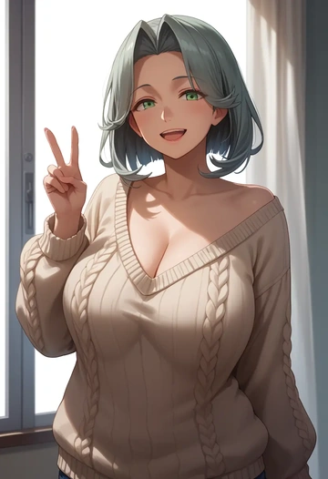 kantai_collection,kinugasa_(kancolle),sweater  - AI generated anime art