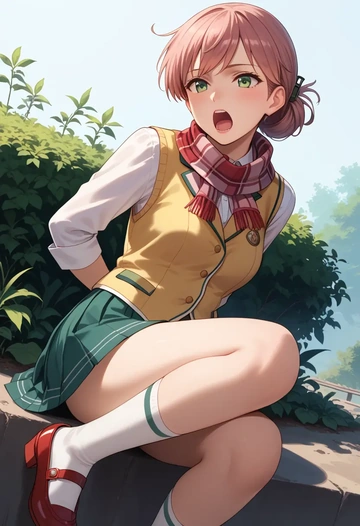 kantai_collection,kinugasa_(kancolle),spring,student uniform,vest  - AI generated anime art