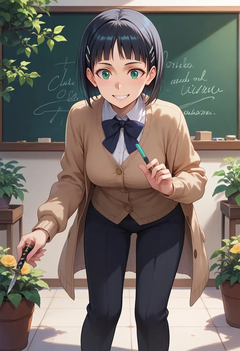 sword_art_online,kirigaya_suguha,teacher, sweater  - 