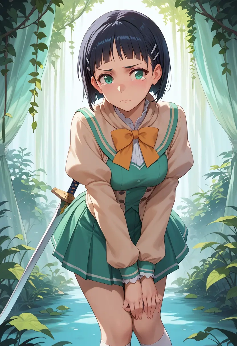 sword_art_online,kirigaya_suguha,spring,student uniform,blouse  - 