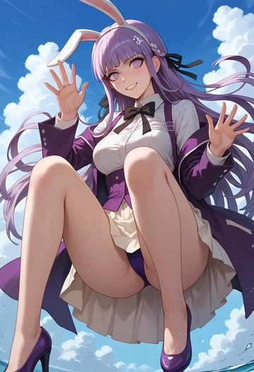 danganronpa_(series),kirigiri_kyoko,bunny girl  - AI generated anime art