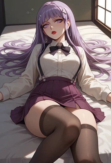 danganronpa_(series),kirigiri_kyoko,secretary,stockings  - AI generated anime art