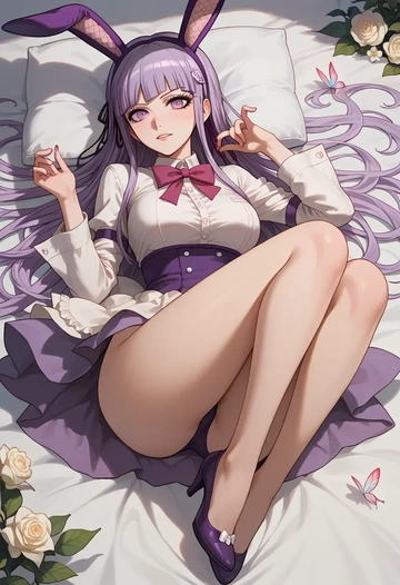 danganronpa_(series),kirigiri_kyoko,bunny girl  - AI generated anime art