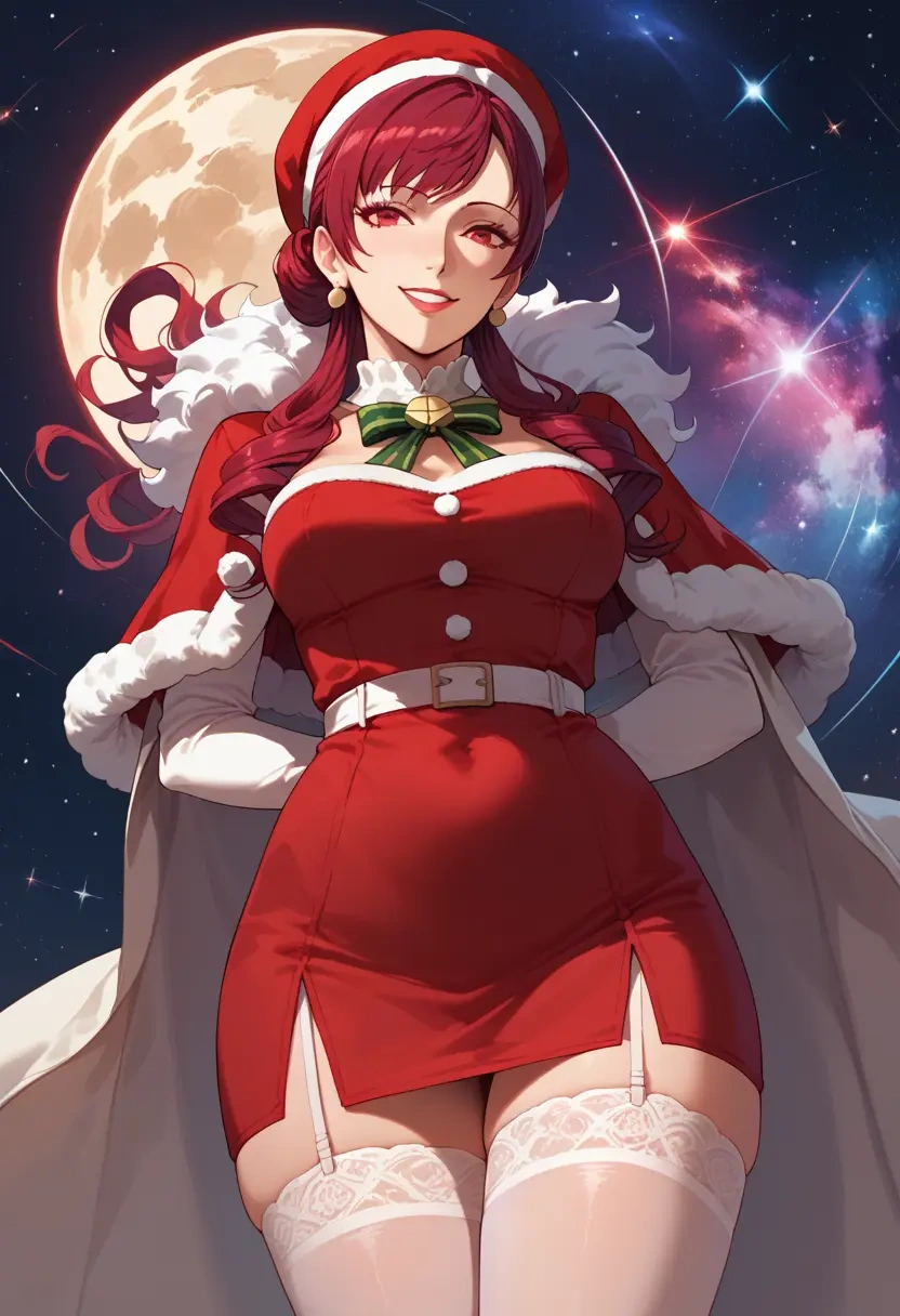 persona,kirijou_mitsuru,Christmas,sexy, stockings,  - 