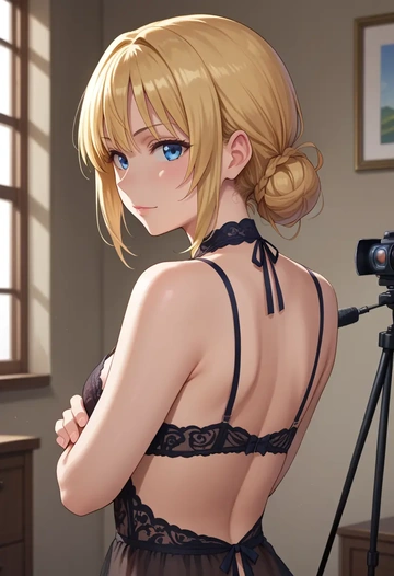 gochuumon_wa_usagi_desu_ka?,kirima_syaro,lingerie  - AI generated anime art