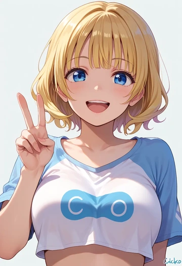 gochuumon_wa_usagi_desu_ka?,kirima_syaro,crop top,athletic shorts  - AI generated anime art