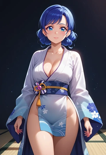 aikatsu!_(series),kiriya_aoi,kimono,sexy  - AI generated anime art