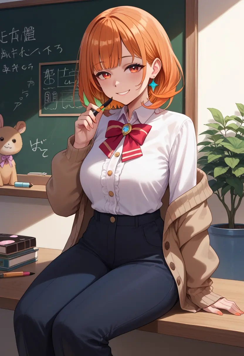 hololive,kiryu_coco_(1st_costume),teacher, sweater  - 