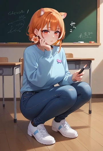 hololive,kiryu_coco_(1st_costume),teacher  - AI generated anime art