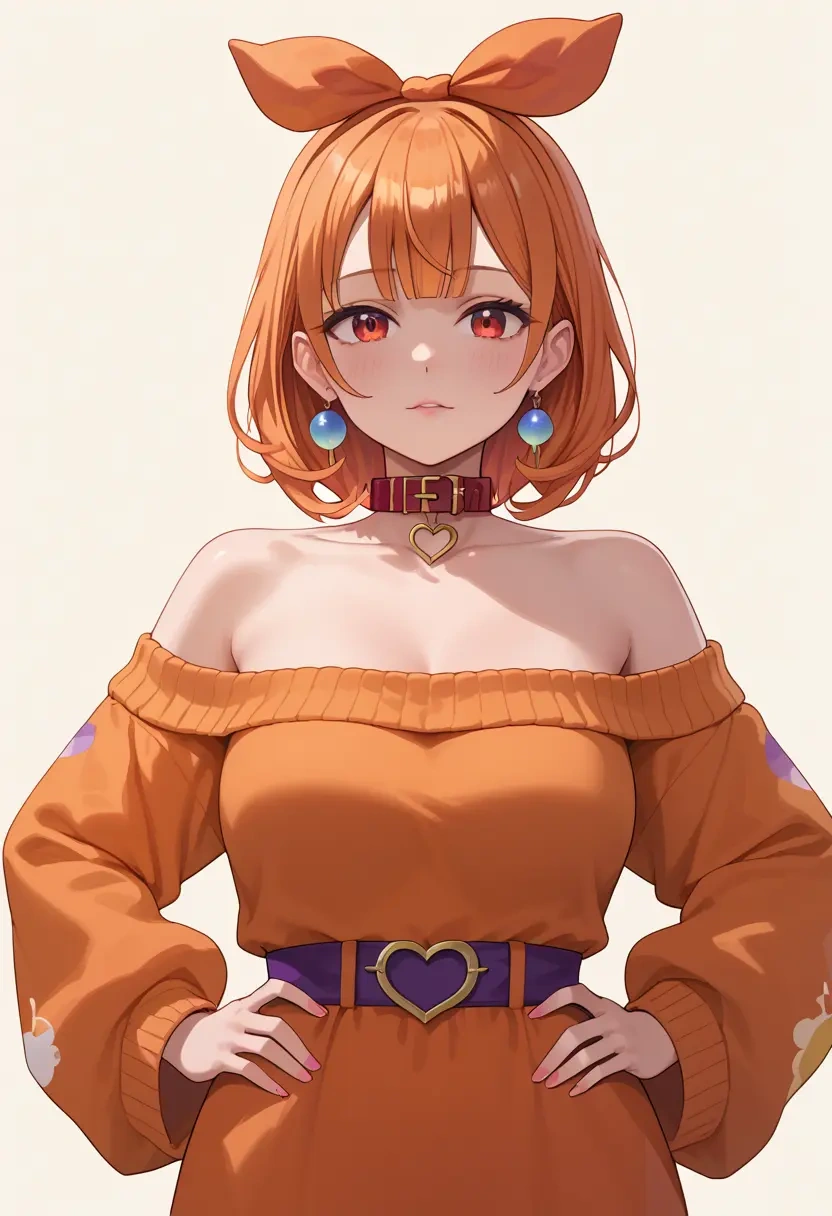 hololive,kiryu_coco_(1st_costume),sweater,off-shoulder,collar  - 