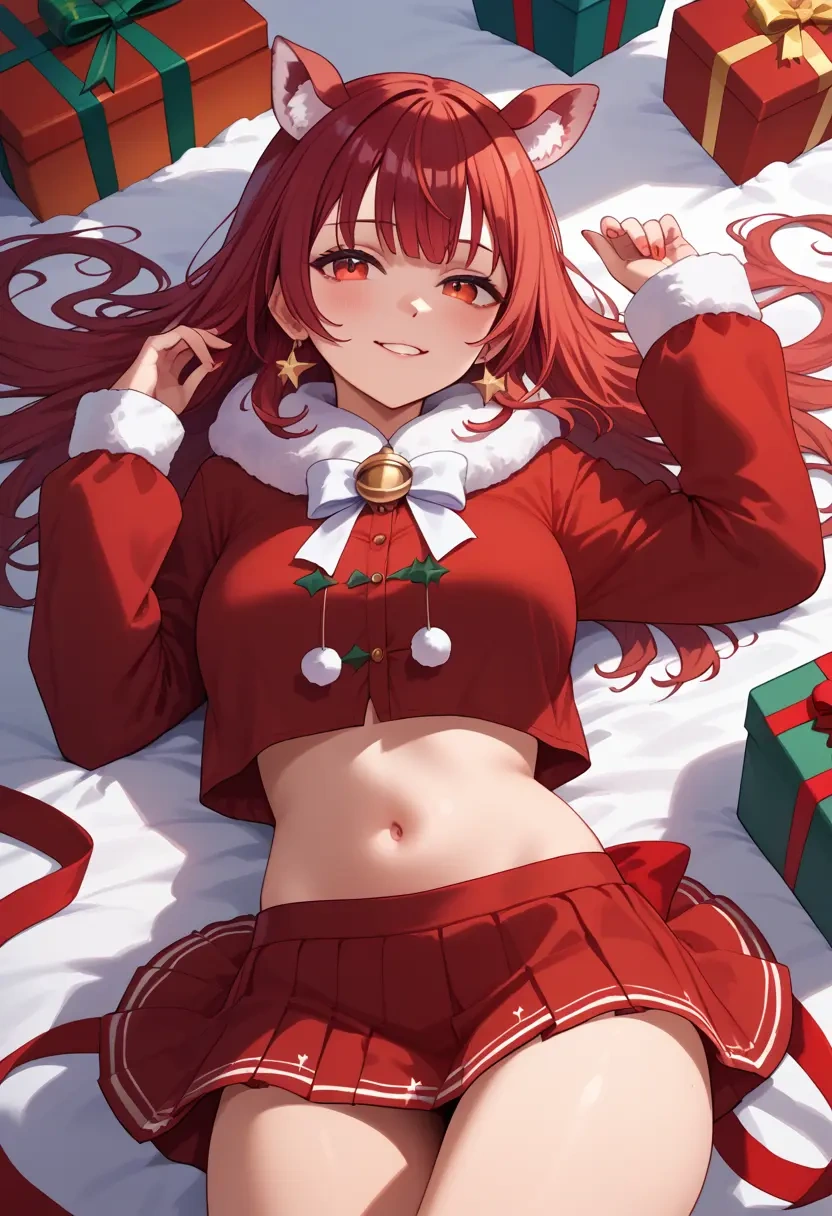 hololive,kiryu_coco,Christmas,skirt  - 