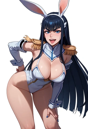 kill_la_kill,kiryuuin_satsuki,bunny girl  - AI generated anime art