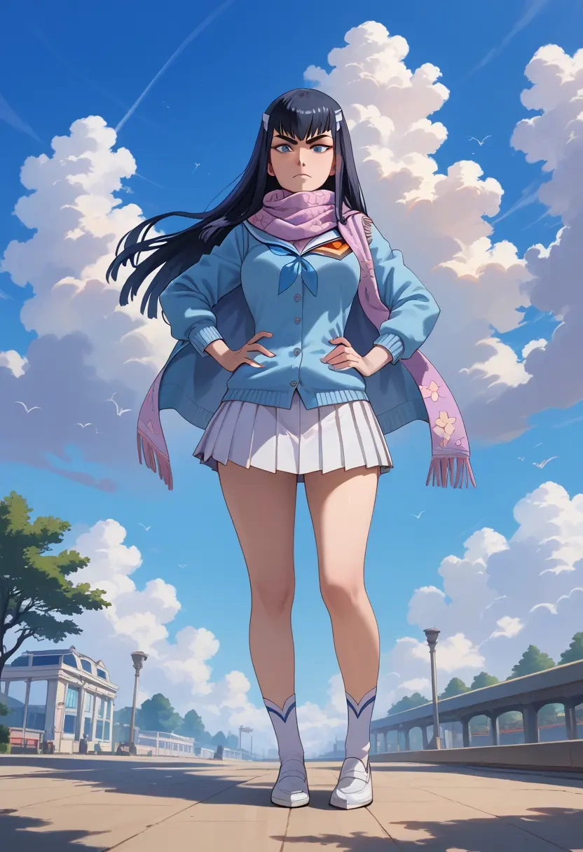 kill_la_kill,kiryuuin_satsuki,spring,student uniform,cardigan  - 